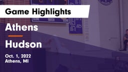 Athens  vs Hudson Game Highlights - Oct. 1, 2022