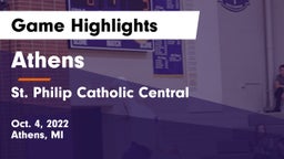 Athens  vs St. Philip Catholic Central  Game Highlights - Oct. 4, 2022