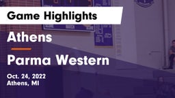 Athens  vs Parma Western  Game Highlights - Oct. 24, 2022