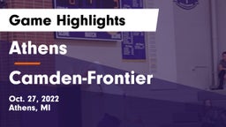 Athens  vs Camden-Frontier  Game Highlights - Oct. 27, 2022