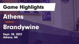 Athens  vs Brandywine Game Highlights - Sept. 30, 2023