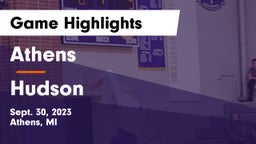 Athens  vs Hudson  Game Highlights - Sept. 30, 2023