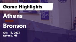 Athens  vs Bronson  Game Highlights - Oct. 19, 2023