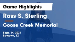 Ross S. Sterling  vs Goose Creek Memorial  Game Highlights - Sept. 14, 2021