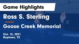 Ross S. Sterling  vs Goose Creek Memorial  Game Highlights - Oct. 15, 2021