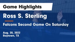 Ross S. Sterling  vs Falcons Second Game On Saturday  Game Highlights - Aug. 20, 2022