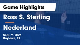 Ross S. Sterling  vs Nederland  Game Highlights - Sept. 9, 2022