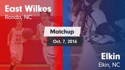 Matchup: East Wilkes High vs. Elkin  2016