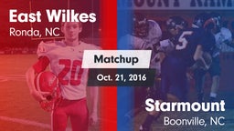 Matchup: East Wilkes High vs. Starmount  2016