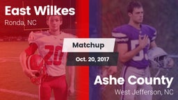Matchup: East Wilkes High vs. Ashe County  2017