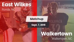 Matchup: East Wilkes High vs. Walkertown  2018