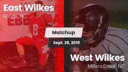 Matchup: East Wilkes High vs. West Wilkes  2018