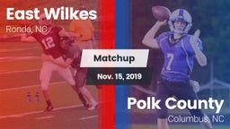 Matchup: East Wilkes High vs. Polk County  2019