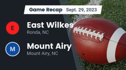 Recap: East Wilkes  vs. Mount Airy  2023