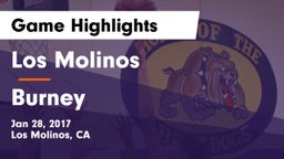 Los Molinos  vs Burney Game Highlights - Jan 28, 2017