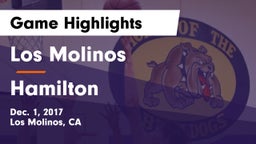 Los Molinos  vs Hamilton Game Highlights - Dec. 1, 2017