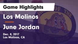 Los Molinos  vs June Jordan Game Highlights - Dec. 8, 2017