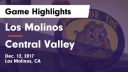 Los Molinos  vs Central Valley  Game Highlights - Dec. 12, 2017