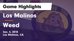Los Molinos  vs Weed Game Highlights - Jan. 4, 2018