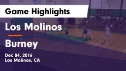 Los Molinos  vs Burney Game Highlights - Dec 04, 2016
