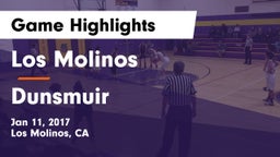 Los Molinos  vs Dunsmuir Game Highlights - Jan 11, 2017