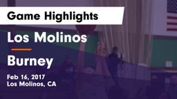 Los Molinos  vs Burney Game Highlights - Feb 16, 2017