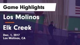 Los Molinos  vs Elk Creek Game Highlights - Dec. 1, 2017