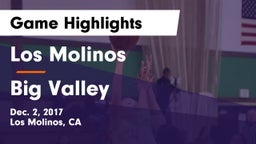 Los Molinos  vs Big Valley Game Highlights - Dec. 2, 2017