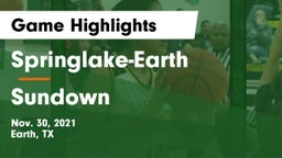 Springlake-Earth  vs Sundown  Game Highlights - Nov. 30, 2021