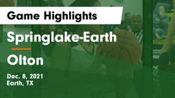 Springlake-Earth  vs Olton  Game Highlights - Dec. 8, 2021