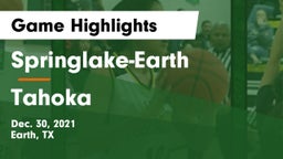 Springlake-Earth  vs Tahoka  Game Highlights - Dec. 30, 2021