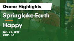 Springlake-Earth  vs Happy  Game Highlights - Jan. 31, 2023