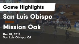 San Luis Obispo  vs Mission Oak Game Highlights - Dec 02, 2016