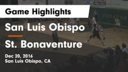 San Luis Obispo  vs St. Bonaventure  Game Highlights - Dec 20, 2016