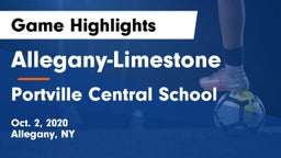 Allegany-Limestone  vs Portville Central School Game Highlights - Oct. 2, 2020