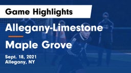 Allegany-Limestone  vs Maple Grove  Game Highlights - Sept. 18, 2021