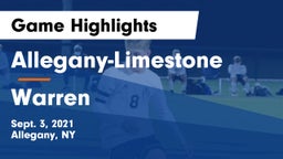 Allegany-Limestone  vs Warren Game Highlights - Sept. 3, 2021