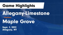 Allegany-Limestone  vs Maple Grove  Game Highlights - Sept. 2, 2022