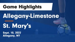 Allegany-Limestone  vs St. Mary's Game Highlights - Sept. 10, 2022