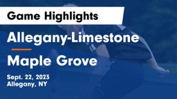 Allegany-Limestone  vs Maple Grove  Game Highlights - Sept. 22, 2023
