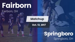 Matchup: Fairborn vs. Springboro  2017