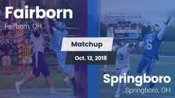 Matchup: Fairborn vs. Springboro  2018