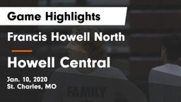 Francis Howell North  vs Howell Central  Game Highlights - Jan. 10, 2020