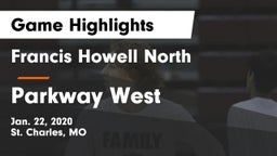 Francis Howell North  vs Parkway West  Game Highlights - Jan. 22, 2020