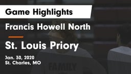 Francis Howell North  vs St. Louis Priory  Game Highlights - Jan. 30, 2020