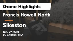Francis Howell North  vs Sikeston  Game Highlights - Jan. 29, 2021