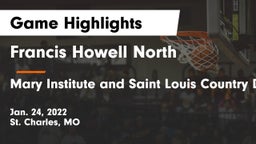 Francis Howell North  vs Mary Institute and Saint Louis Country Day School Game Highlights - Jan. 24, 2022