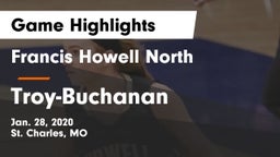 Francis Howell North  vs Troy-Buchanan  Game Highlights - Jan. 28, 2020