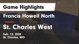 Francis Howell North  vs St. Charles West  Game Highlights - Feb. 12, 2020