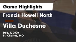 Francis Howell North  vs Villa Duchesne  Game Highlights - Dec. 4, 2020